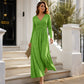 ✨ 👗 Rochie pentru femei cu decolteu în V și încheiere încrucișată, cu buzunare