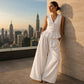 Women's Summer Peplum Top & Wide-Leg Pants Set