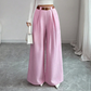 Women's Elegant High-Waisted Wide-Leg Suit Pants