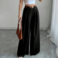 Women's Elegant High-Waisted Wide-Leg Suit Pants