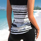 🏖️ Costum de baie tankini din două piese, cu imprimeu, pentru femei