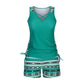 🏖️ Costum de baie tankini din două piese, cu imprimeu, pentru femei