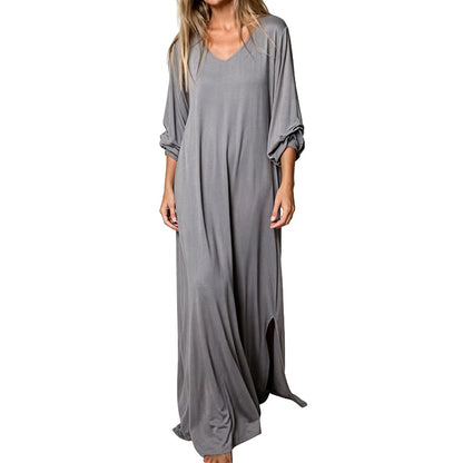 👗 Rochie Maxi Elegantă cu Croială Laterală
