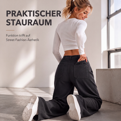 🎉✨Lässige Weithosen mit entspannter Passform für Damen