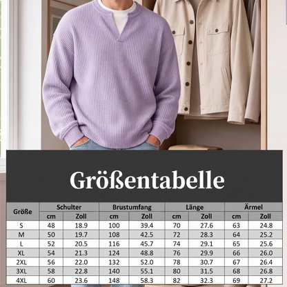✨ 50 % RABATT – Damen Waffel-T-Shirt im Layer-Look | Bequemer Alltagsstil mit eleganter Struktur 👚 3