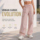 👖 Pantaloni cargo cu picior lat, cu uscare rapidă
