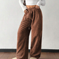 ✨ Pantaloni Casual din Catifea Cordeluță, Croială Lejeră, pentru Femei