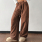 ✨ Pantaloni Casual din Catifea Cordeluță, Croială Lejeră, pentru Femei