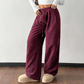 ✨ Pantaloni Casual din Catifea Cordeluță, Croială Lejeră, pentru Femei