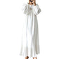 Women's Ruffle Hem Long Sleeve Maxi Dress