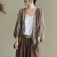 Women's Loose Hollow Lace Cardigan