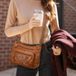 Women's Soft PU Leather Multi-Pocket Crossbody Bag