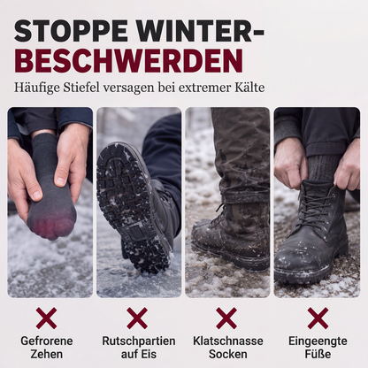 👢 Warme Füße ohne lästiges Schnüren – Winter-Slip-On Boots mit Plüschfutter