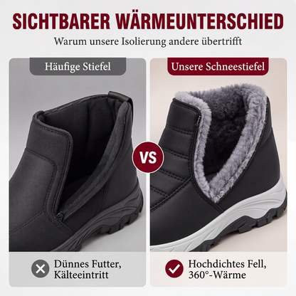 👢 Warme Füße ohne lästiges Schnüren – Winter-Slip-On Boots mit Plüschfutter