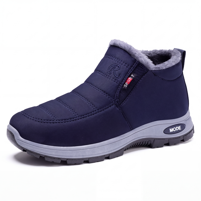 👢 Warme Füße ohne lästiges Schnüren – Winter-Slip-On Boots mit Plüschfutter