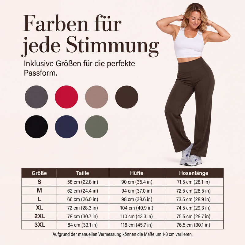 👖 Yogahose hoher Bund weites Bein