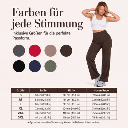 👖 Yogahose hoher Bund weites Bein