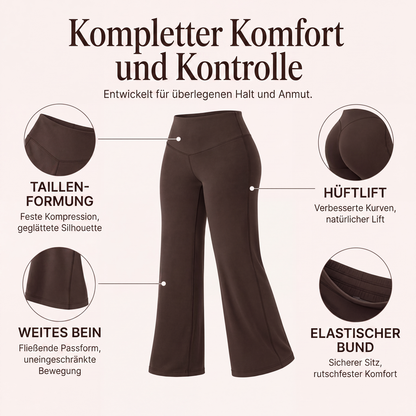 👖 Yogahose hoher Bund weites Bein