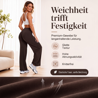 👖 Yogahose hoher Bund weites Bein
