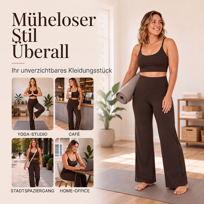 👖 Yogahose hoher Bund weites Bein