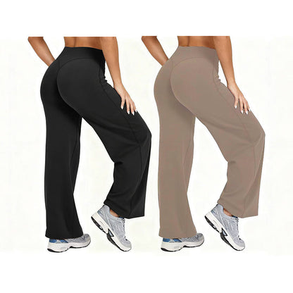 👖 Yogahose hoher Bund weites Bein
