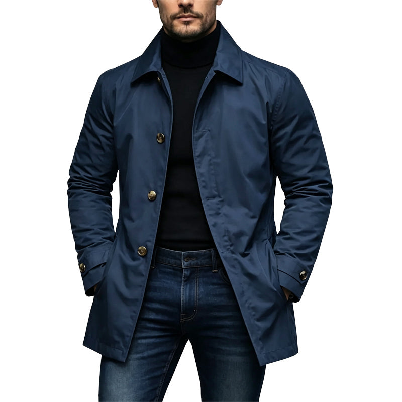 🍂Herbstneuheit🎉🔥Über 30.000 Mal verkauft!🧥Wasserdichter mittellanger Trenchcoat für Herren
