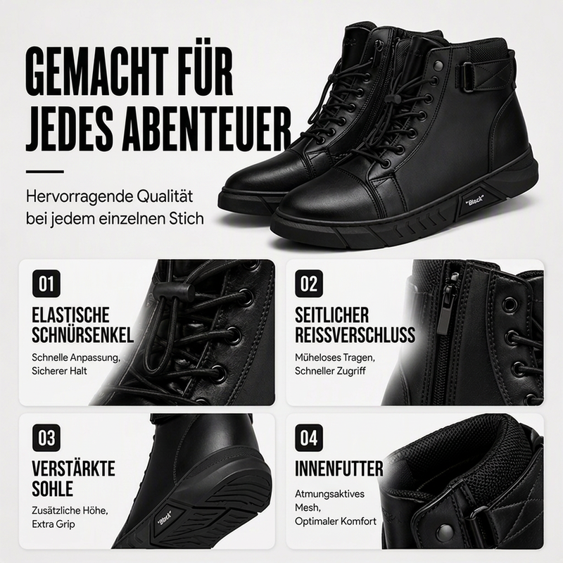 👢 💥 Wasserdichte Kampfstiefel aus echtem Leder für Herren