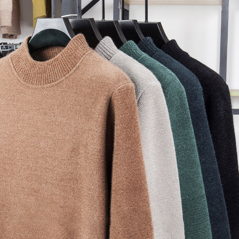 Men's Round Neck Thickened Sweater