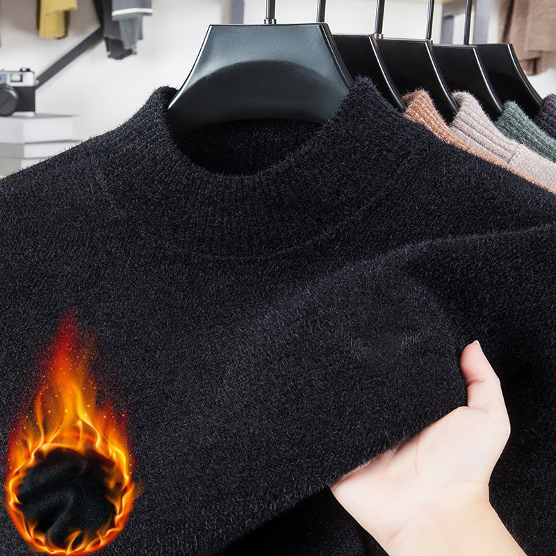 Men's Round Neck Thickened Sweater