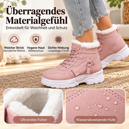 Warme Winter-Stiefeletten für Damen mit Plüschfutter