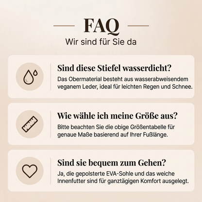 Warme Winter-Stiefeletten für Damen mit Plüschfutter