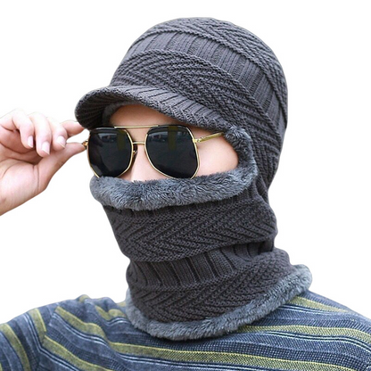 ❄️Winddichte Wärme, Schirm für die Augen – 3-in-1 Winter-Wärmekapuze ✨
