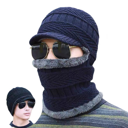 ❄️Winddichte Wärme, Schirm für die Augen – 3-in-1 Winter-Wärmekapuze ✨