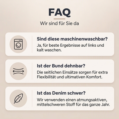 👖 🥳Stretch-Jeans mit weitem Bein🥳
