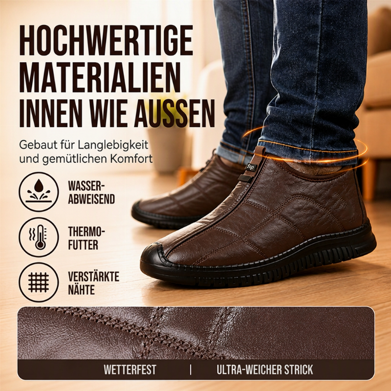 👟 Herren rückengefütterte rutschfeste Gehschuhe