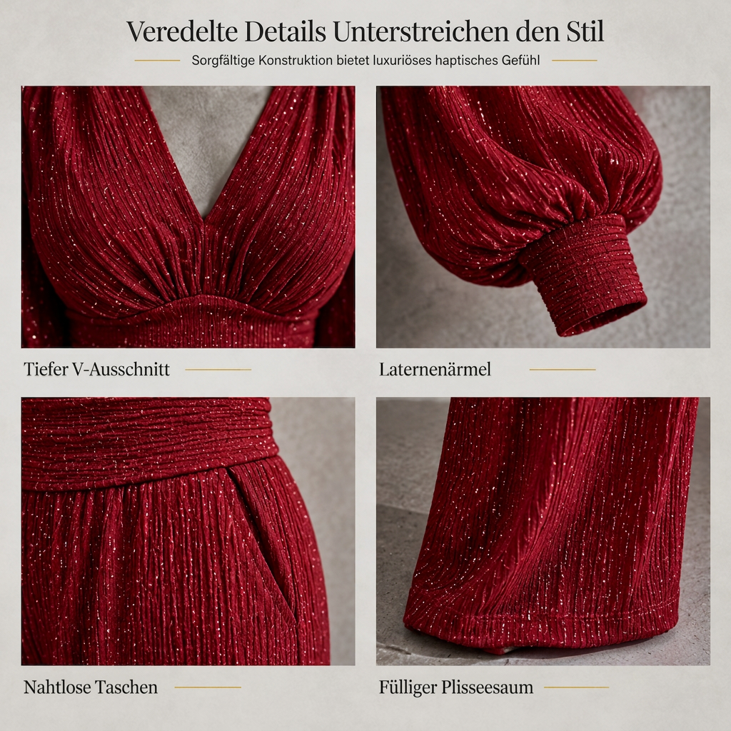 👖 Zweiteiliges Damen-Outfit mit V-Ausschnitt