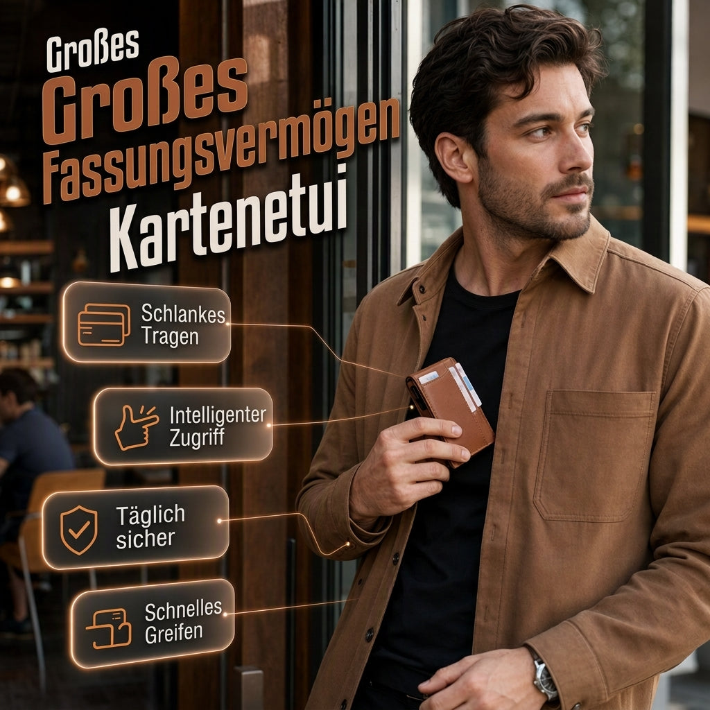 🧢 🛡️ Minimalistische RFID-Geldbörse – RFID-Schutz und schlankes Design 📦