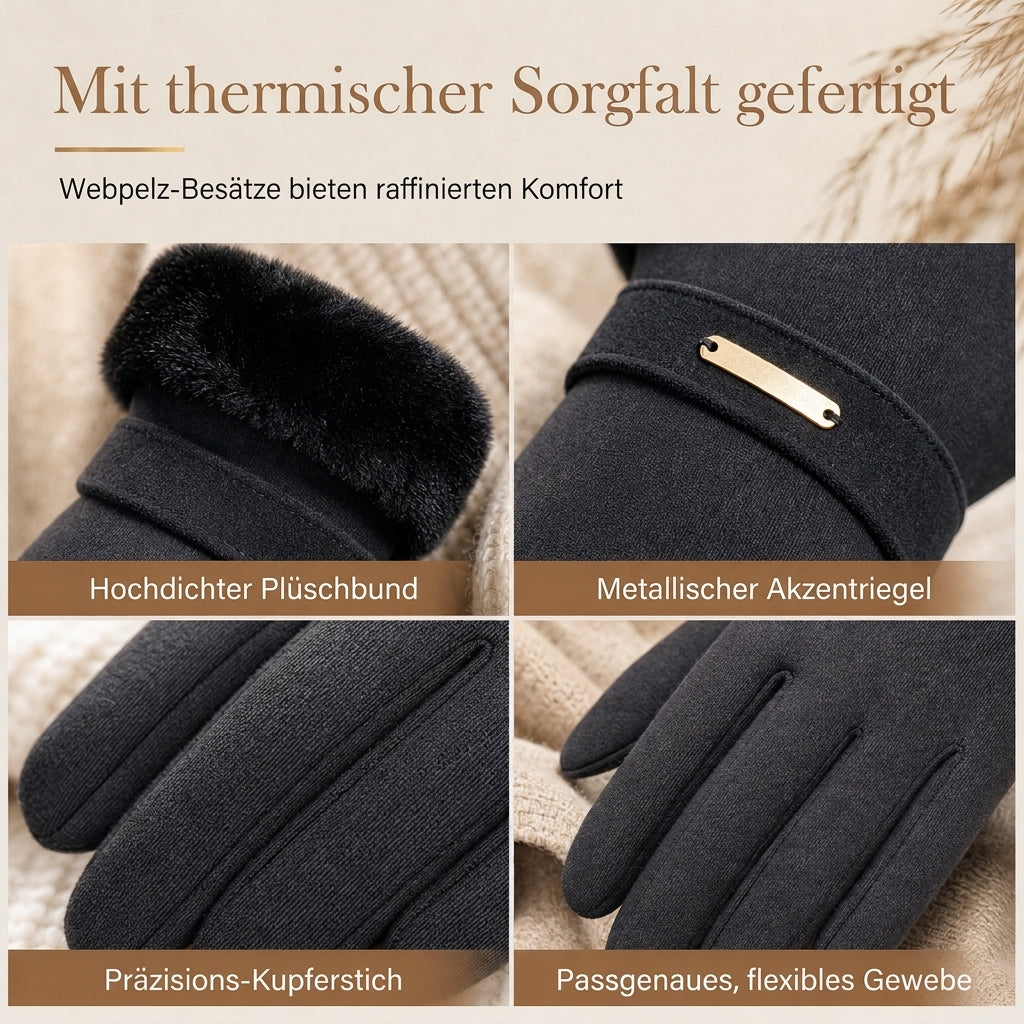 👟 Damen Winter Thermo Touchscreen Handschuhe Winddichte Warme Handschuhe für Outdoor Radfahren und Autofahren
