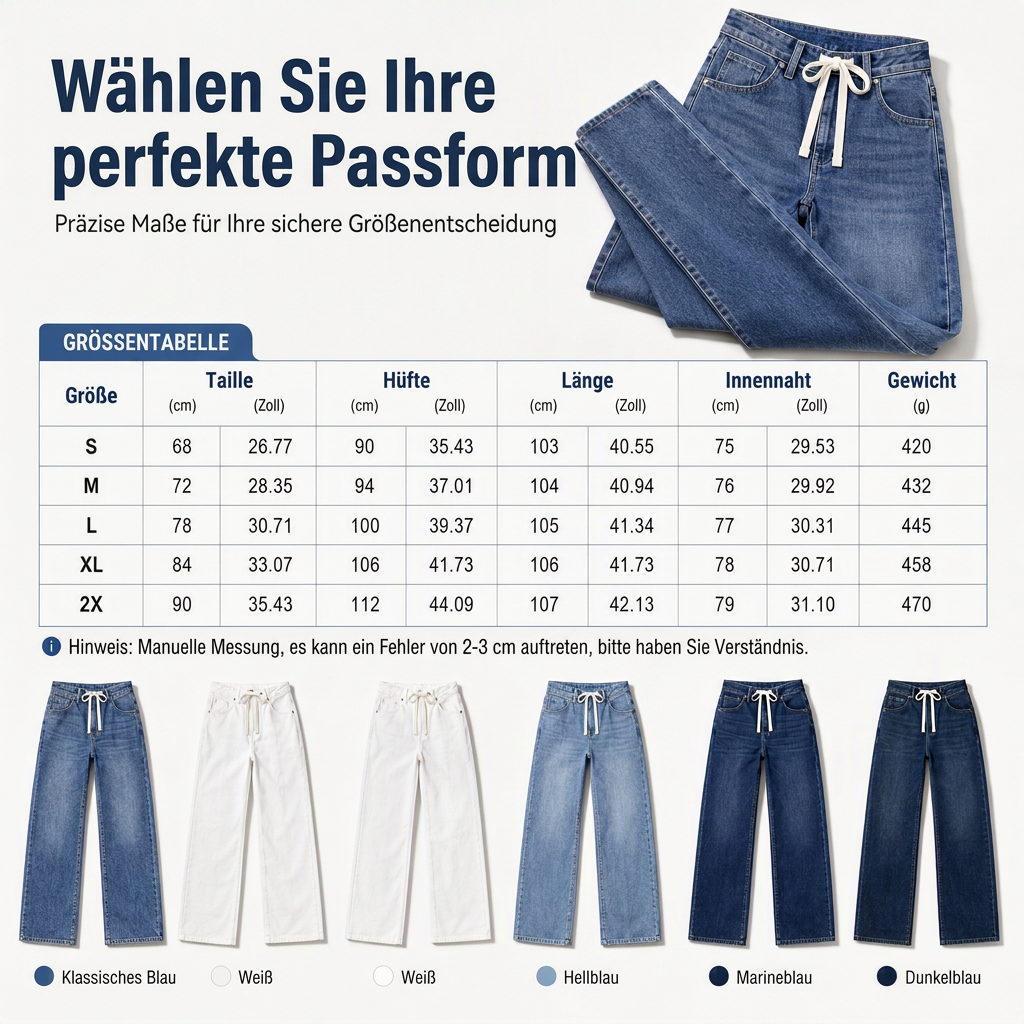 ✨ Wide-Leg Jeans Damen