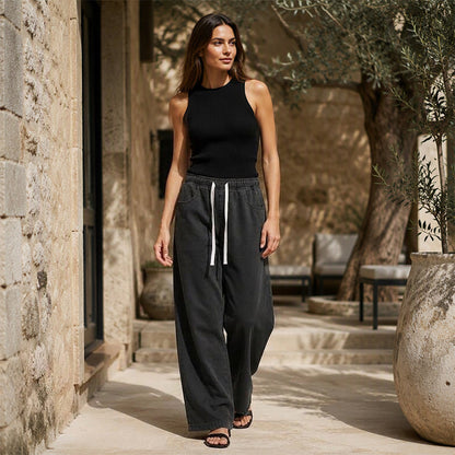 👖 Damen Jeans warm gefüttert gerades Bein