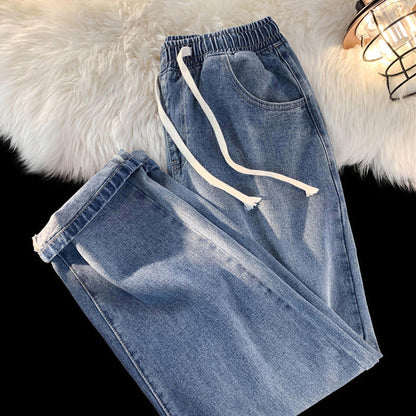 👖 Damen Jeans warm gefüttert gerades Bein