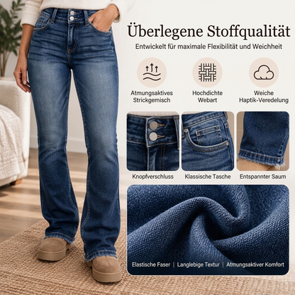 👖 Damenjeans hohe Taille Bootcut