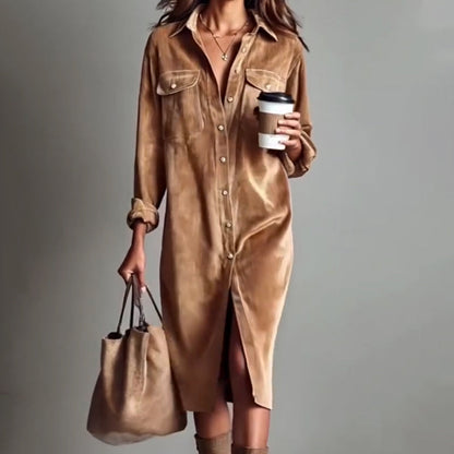 Lässiges Fashion-Hemdkleid für Damen