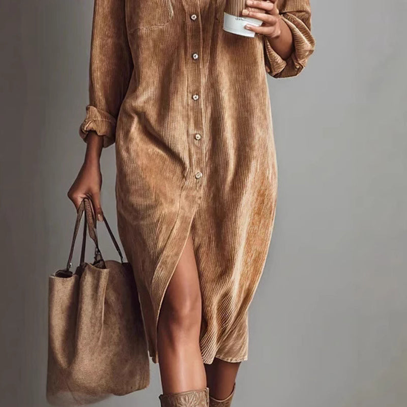 Lässiges Fashion-Hemdkleid für Damen