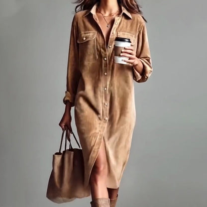 Lässiges Fashion-Hemdkleid für Damen