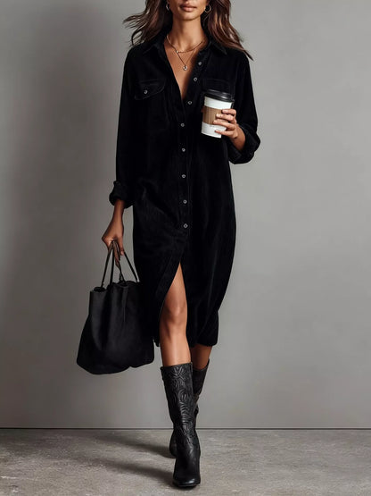 Lässiges Fashion-Hemdkleid für Damen