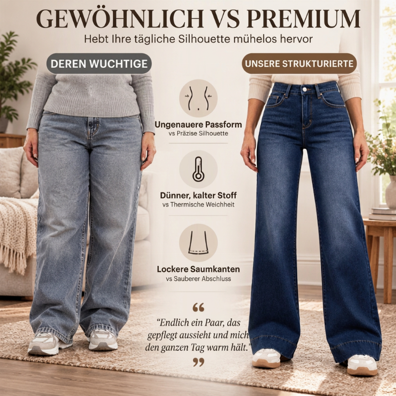 👖 Damen Thermo-Jeans High Waist