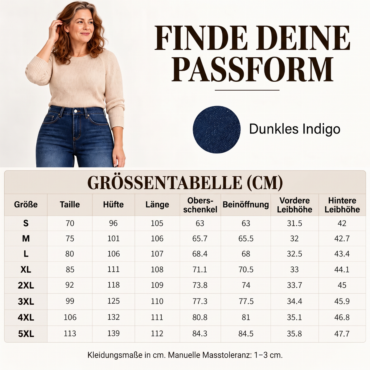 👖 Damen Thermo-Jeans High Waist