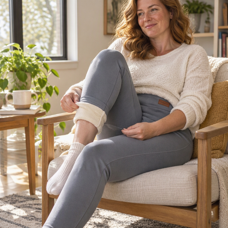 👕 💥Nur wenig übrig!💥 Thermo-Leggings mit Plüschfutter