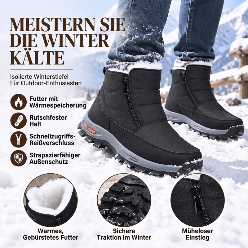 👢 Herren wasserdichte Schneestiefel